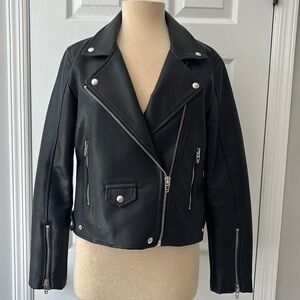 Blank NYC New Black Leather Moto Jacket
